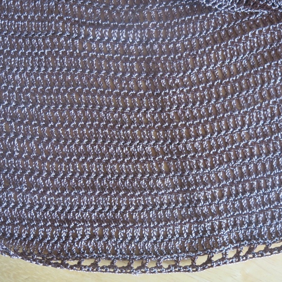 BCBG MaxAzria Gold-Brown Crochet Top - Picture 6 of 8